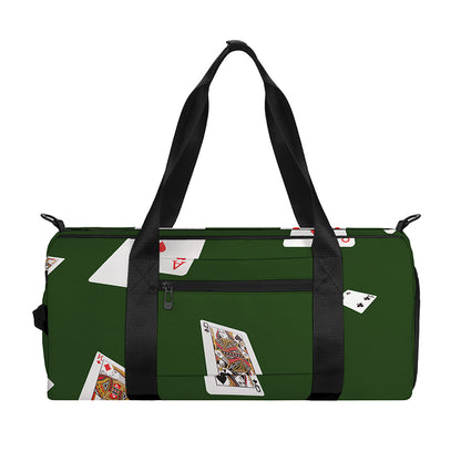 Flying Poker Cards Print Gym Bag