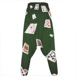 Flying Poker Cards Print Hammer Pants