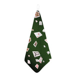 Flying Poker Cards Print Hand Towel