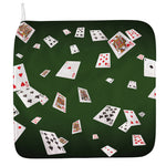 Flying Poker Cards Print Hand Towel