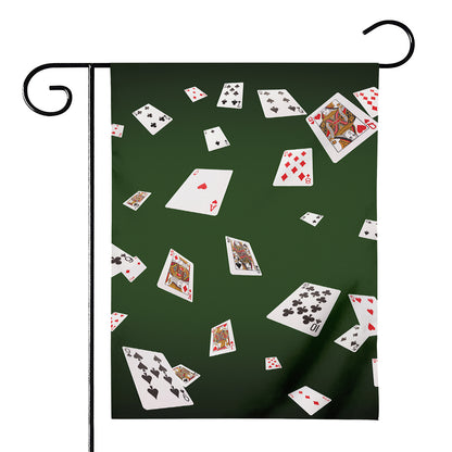 Flying Poker Cards Print House Flag