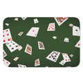 Flying Poker Cards Print Indoor Door Mat