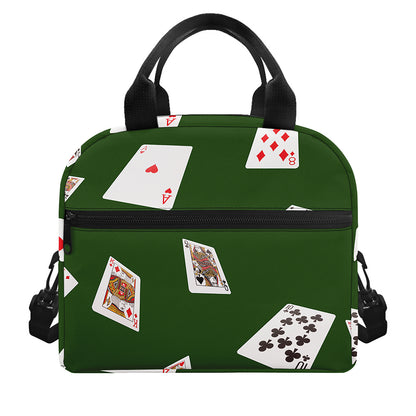 Flying Poker Cards Print Insulated Lunch Bag