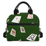 Flying Poker Cards Print Insulated Lunch Bag