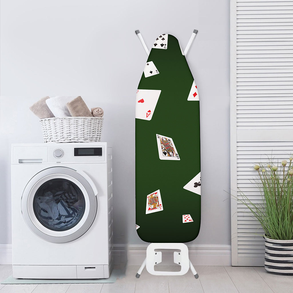 Flying Poker Cards Print Ironing Board Cover