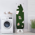 Flying Poker Cards Print Ironing Board Cover