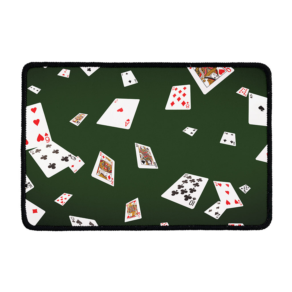 Flying Poker Cards Print Kitchen Mat