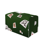 Flying Poker Cards Print Leather Tissue Box Cover