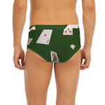 Flying Poker Cards Print Men's Briefs