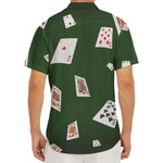 Flying Poker Cards Print Men's Deep V-Neck Shirt