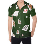 Flying Poker Cards Print Men's Shirt