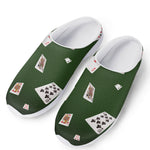 Flying Poker Cards Print Mesh Casual Shoes
