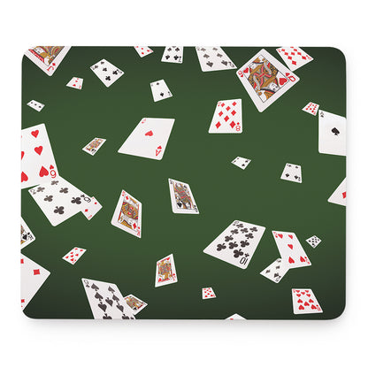 Flying Poker Cards Print Mouse Pad