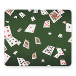 Flying Poker Cards Print Mouse Pad