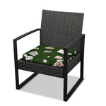 Flying Poker Cards Print Outdoor Seat Cushion Cover