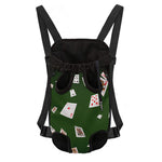 Flying Poker Cards Print Pet Carrier Backpack