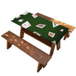 Flying Poker Cards Print Picnic Table Cover