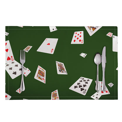 Flying Poker Cards Print Placemat