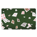 Flying Poker Cards Print Polyester Doormat