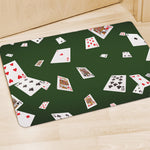 Flying Poker Cards Print Polyester Doormat