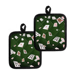 Flying Poker Cards Print Pot Holders