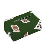 Flying Poker Cards Print Rectangle Tissue Box Cover