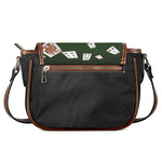 Flying Poker Cards Print Saddle Bag
