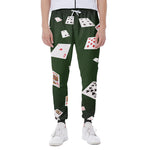 Flying Poker Cards Print Scuba Joggers