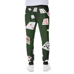 Flying Poker Cards Print Scuba Joggers