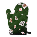 Flying Poker Cards Print Single Oven Mitt