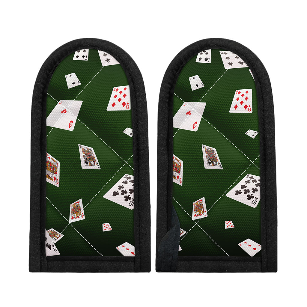 Flying Poker Cards Print Skillet Handle Cover
