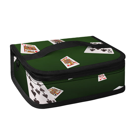 Flying Poker Cards Print Small Lunch Bag