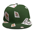 Flying Poker Cards Print Snapback Cap