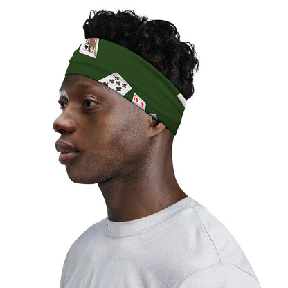 Flying Poker Cards Print Sports Headband