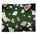 Flying Poker Cards Print Tapestry