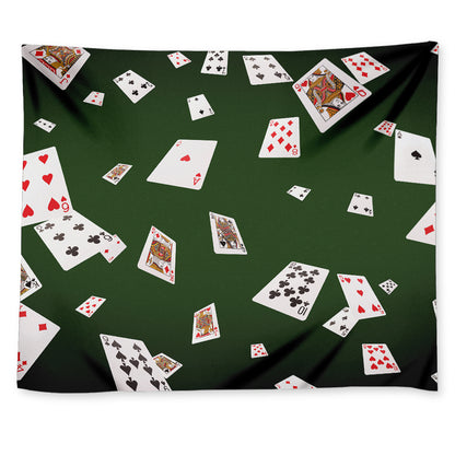 Flying Poker Cards Print Tapestry