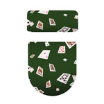 Flying Poker Cards Print Toilet Lid And Tank Cover Set
