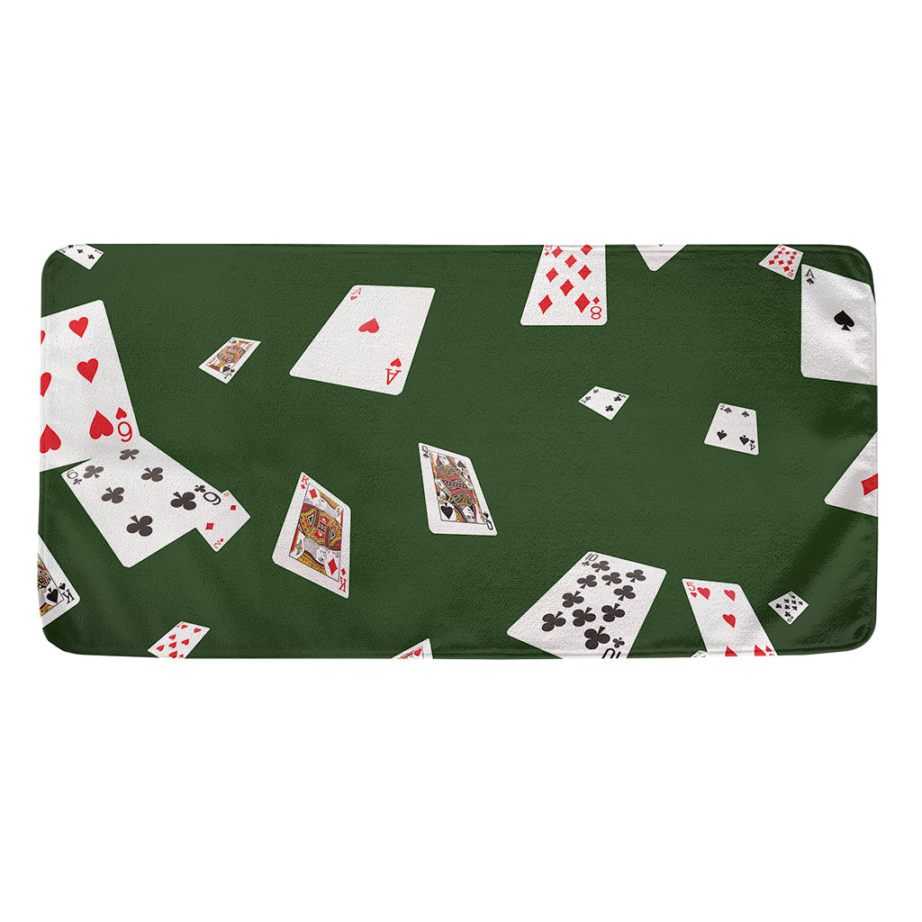 Flying Poker Cards Print Towel