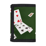 Flying Poker Cards Print Trifold Wallet