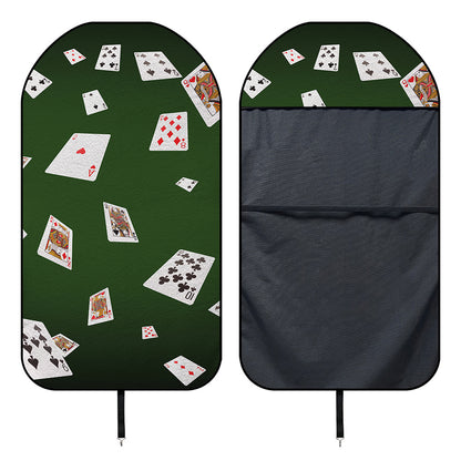 Flying Poker Cards Print Waterproof Car Seat Cover