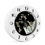 Flying US Dollar Print Alarm Clock
