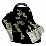 Flying US Dollar Print Baby Seat Cover