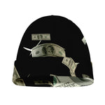 Flying US Dollar Print Beanie