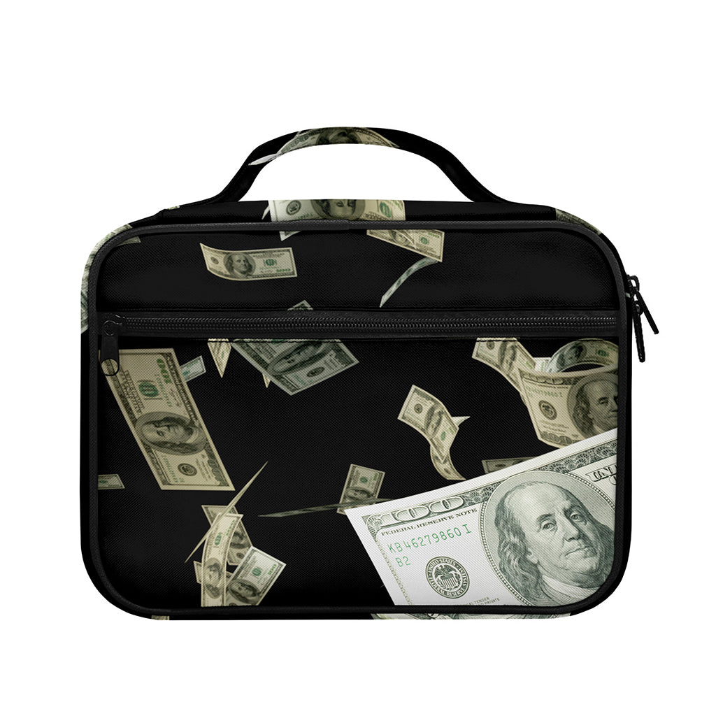 Flying US Dollar Print Briefcase Bible Bag