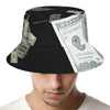 Flying US Dollar Print Bucket Hat