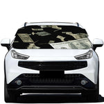 Flying US Dollar Print Car Windshield Snow Cover