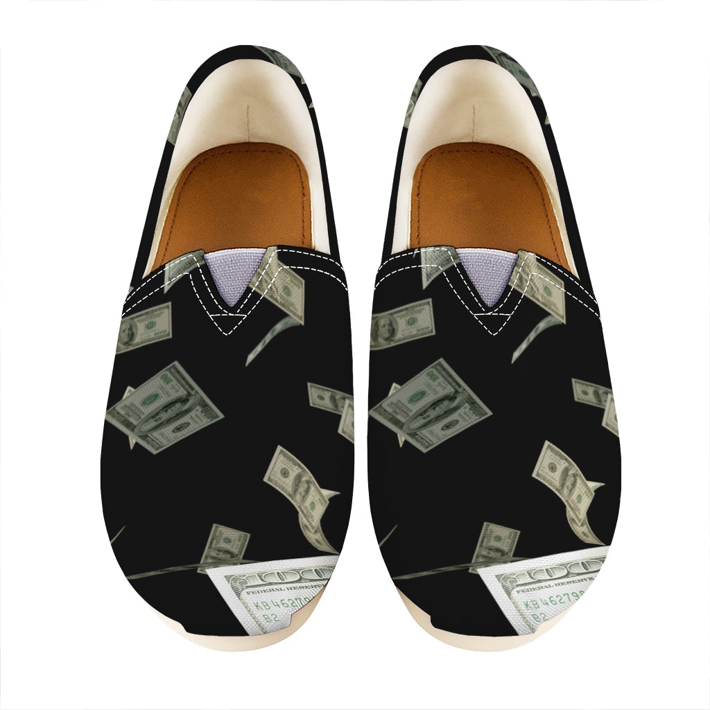 Flying US Dollar Print Casual Shoes