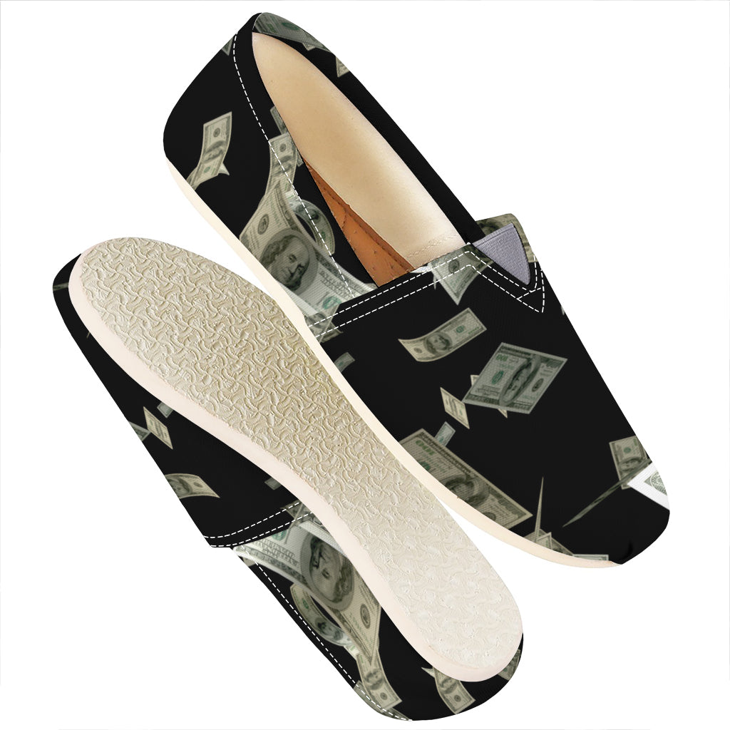 Flying US Dollar Print Casual Shoes