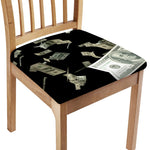 Flying US Dollar Print Chair Cushion Cover