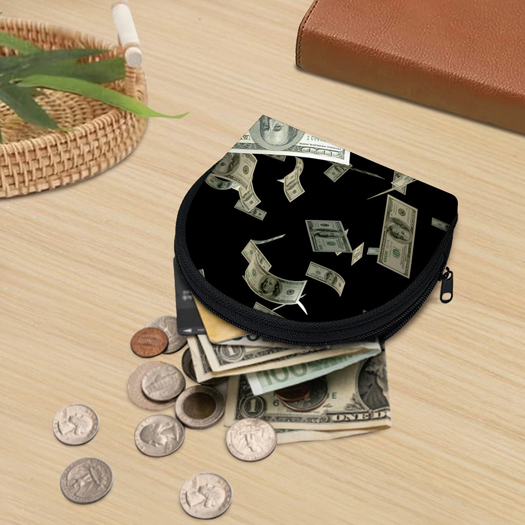 Flying US Dollar Print Coin Purse